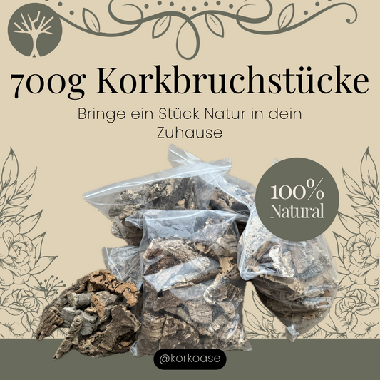 5x700g Korkbruchstücke